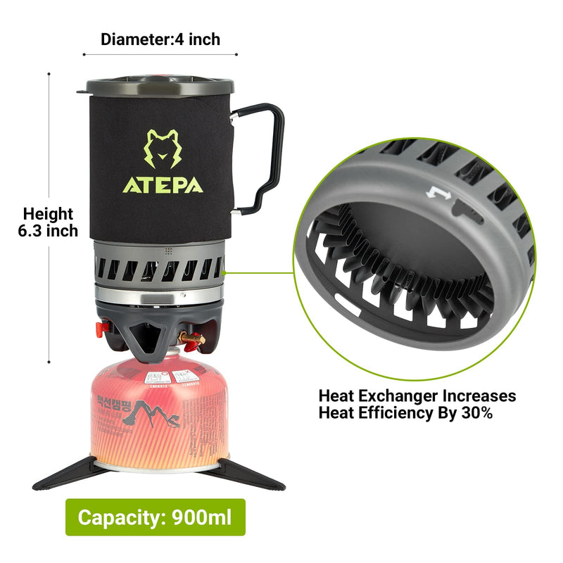 Load image into Gallery viewer, ATEPA TREKKER Backpacking Cooking System 900ml