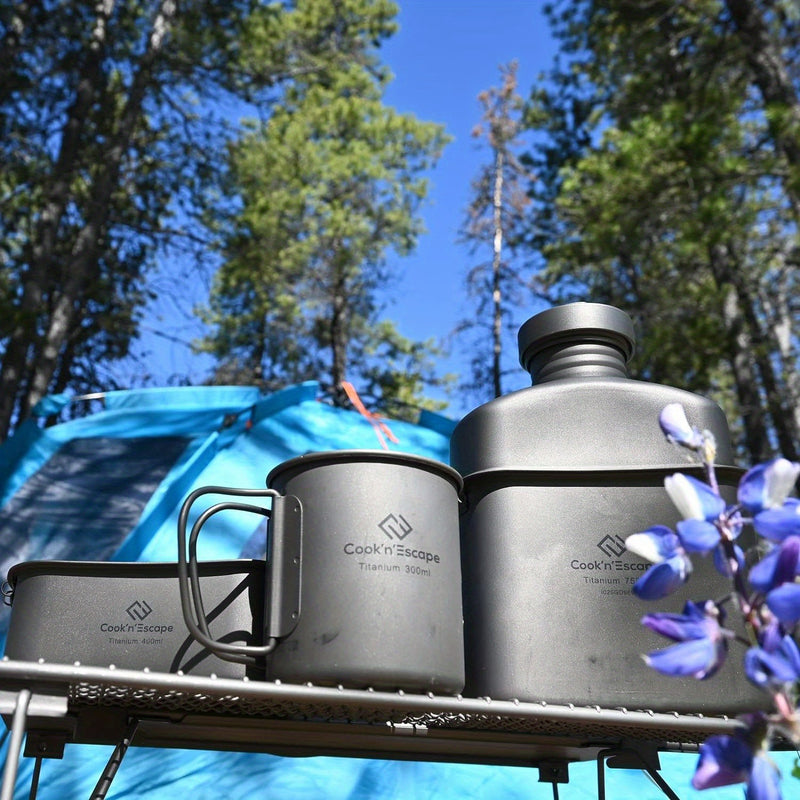 Load image into Gallery viewer, Cook'n'Escape Titanium Canteen, 3.3 gal (1 L)