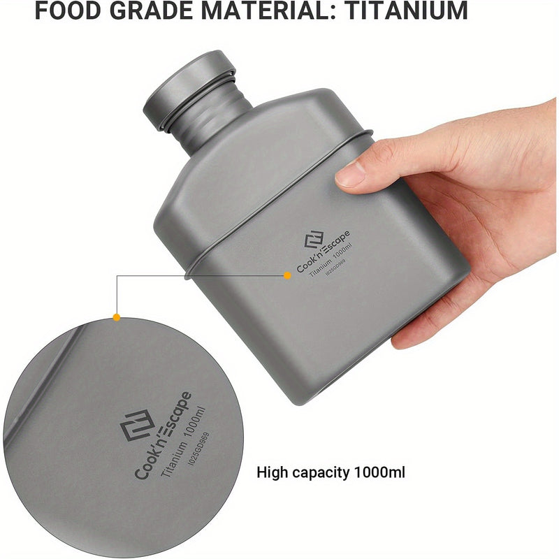 Load image into Gallery viewer, Cook'n'Escape Titanium Canteen, 3.3 gal (1 L)