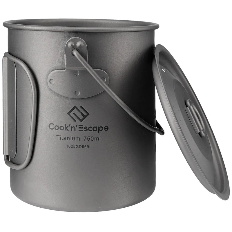 Load image into Gallery viewer, Cook&#39;n&#39;Escape 750ml Titanium Soloist Titanium Pot
