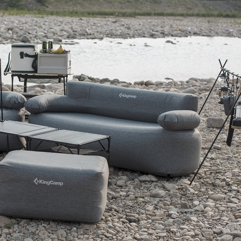 Load image into Gallery viewer, KingCamp Inflatable Loveseat With Foot Pump