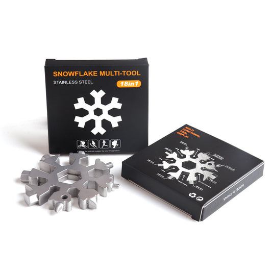 KinWild 18-in-1 Snowflake Multi-Tool Stainless Steel 5pcs