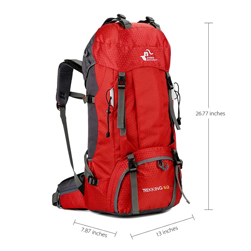 Load image into Gallery viewer, KinWild 60L Camping Hiking Backpacks with Rain Cover