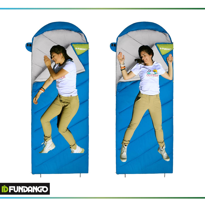 Load image into Gallery viewer, FUNDANGO CAMPER 300 Hooded Rectangular Sleeping Bag