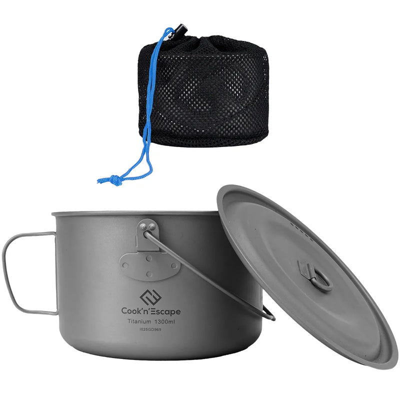 Load image into Gallery viewer, Cook'n'Escape 1300ml Titanium Hanging Pot