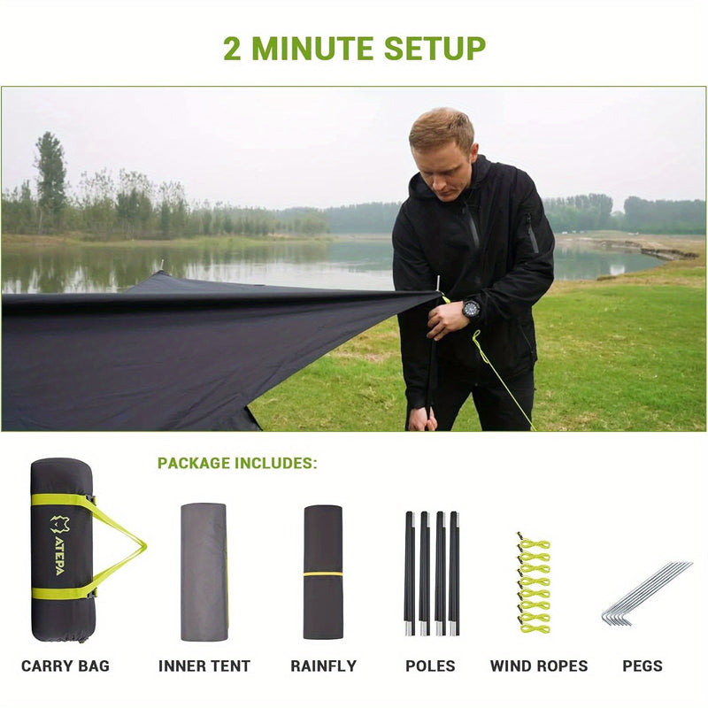 Load image into Gallery viewer, ATEPA Distaghil Sar Terkking Tent Military Curtain Tent, Solo Tent