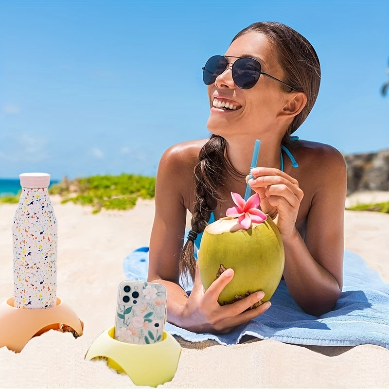 Load image into Gallery viewer, Beach Travel Essential Sand Cup Holder 4pcs