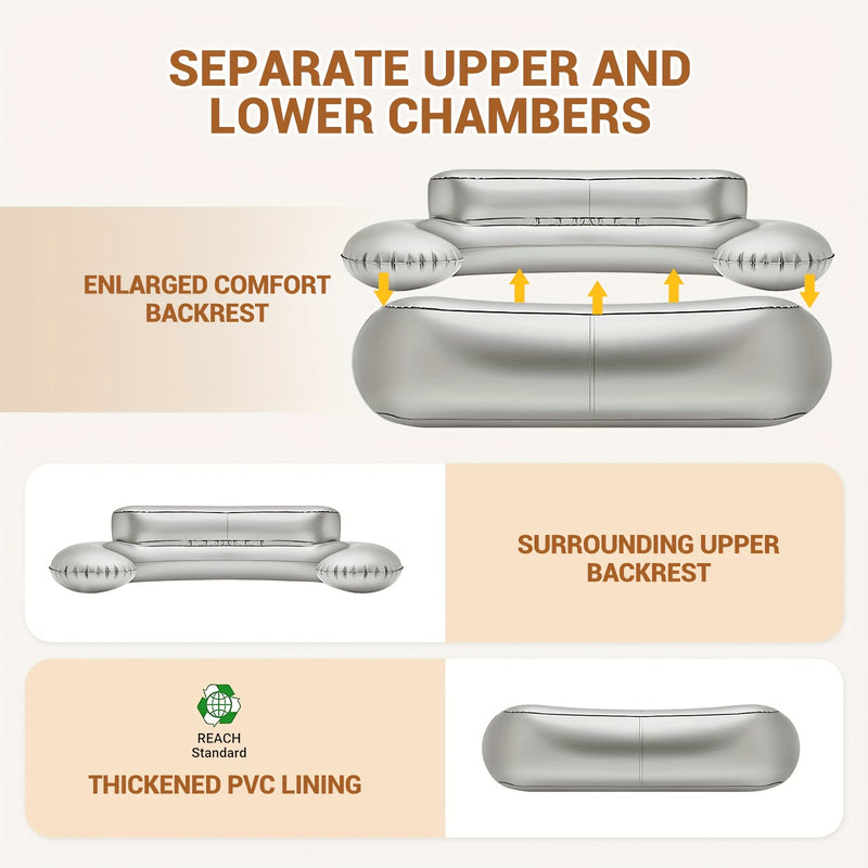 Load image into Gallery viewer, KingCamp Double Inflatable Sofa with Foot Pump