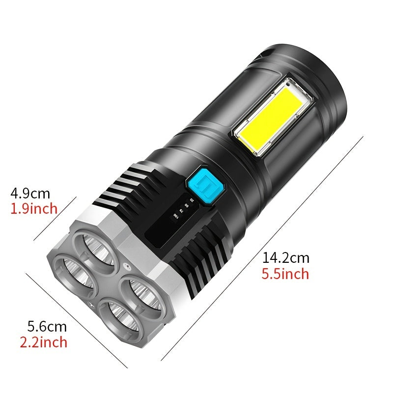 Load image into Gallery viewer, 4 Modes USB Rechargeable Flashlights