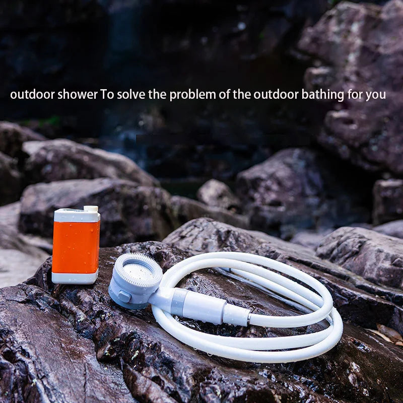Load image into Gallery viewer, Filter Well Outdoor Camping Portable Electric Shower with 5Gallon Folding Bucket