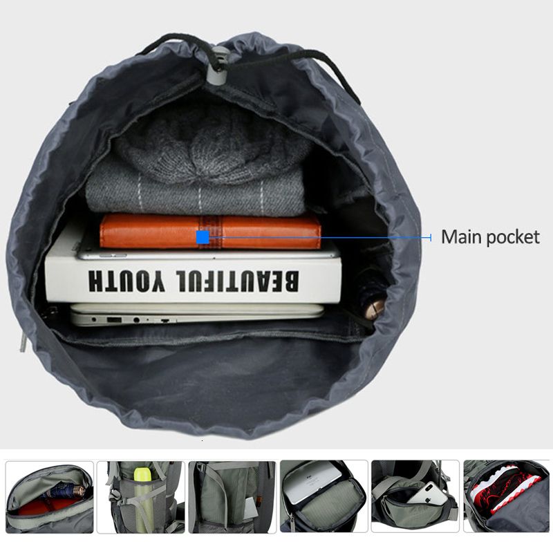 Load image into Gallery viewer, KinWild 75L Camping Hiking Backpacks With Rain Cover

