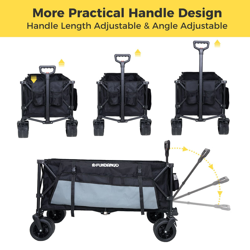 Load image into Gallery viewer, FUNDANGO Folding Wagon 180L Dual Chassis Camping Wagon
