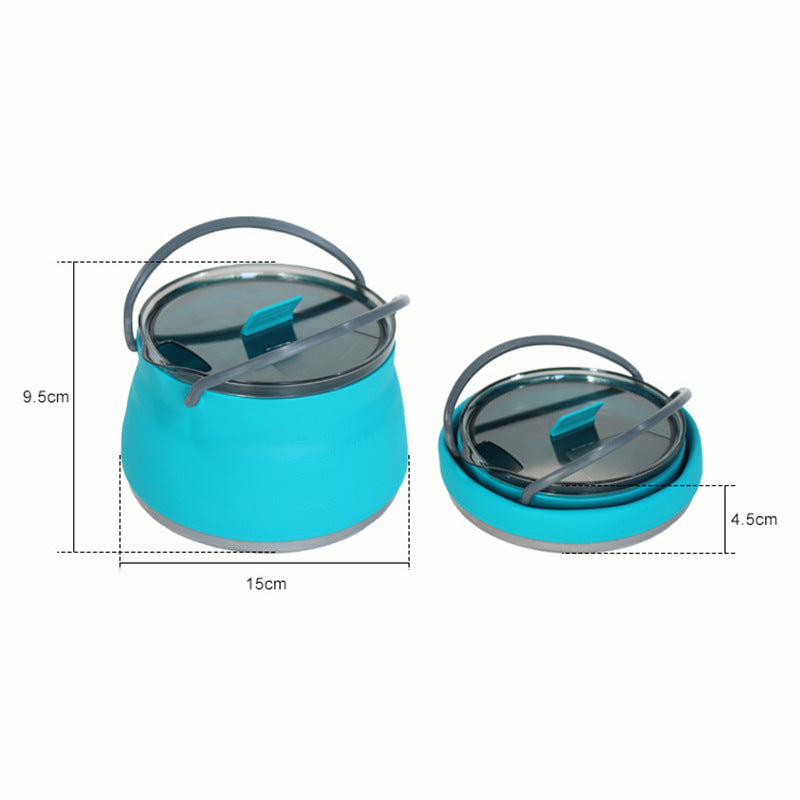 Load image into Gallery viewer, KinWild Silicone Folding Kettle Portable Tea Cooker Pot