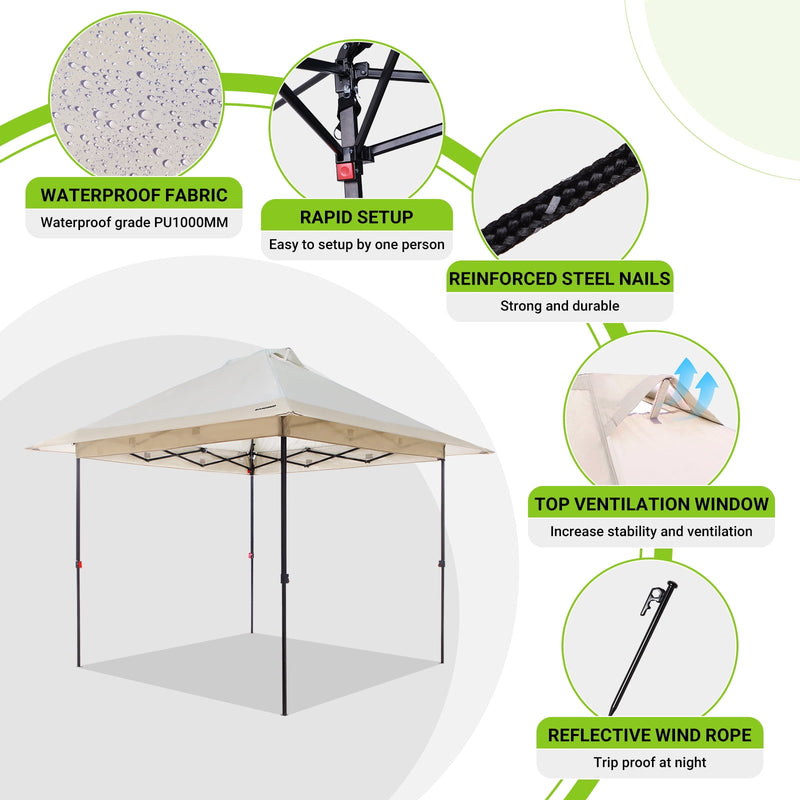 Load image into Gallery viewer, FUNDANGO 10x10ft Pop Up Outdoor Canopy Tent Sun Shelter Tent