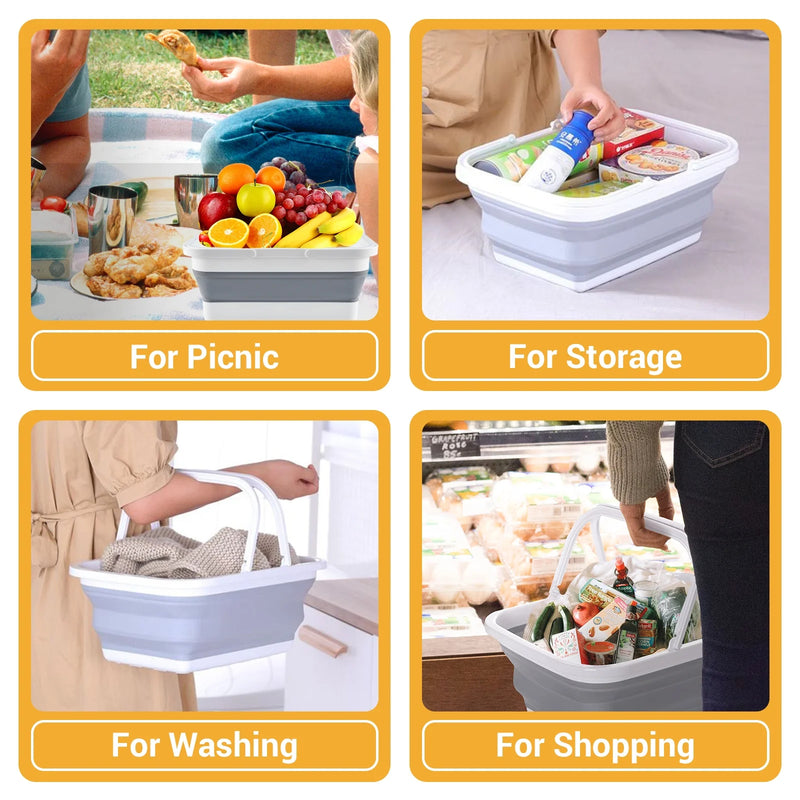 Load image into Gallery viewer, YETO Multi-Collapsible Picnic Basket