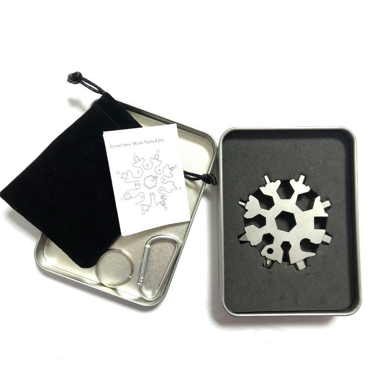 Load image into Gallery viewer, KinWild 18-in-1 Snowflake Multi-Tool Stainless Steel 5pcs