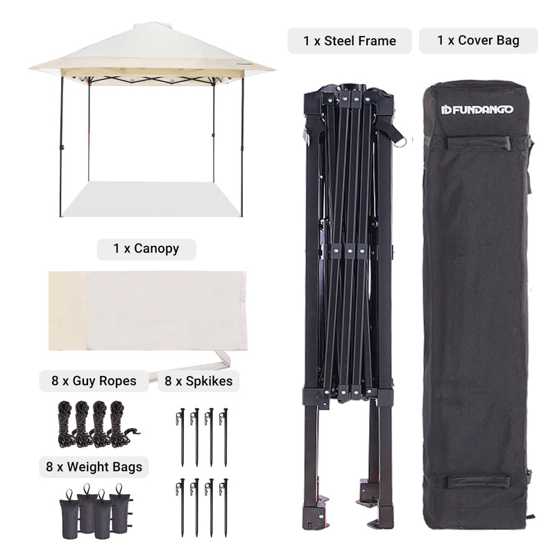 Load image into Gallery viewer, FUNDANGO 10x10ft Pop Up Outdoor Canopy Tent Sun Shelter Tent