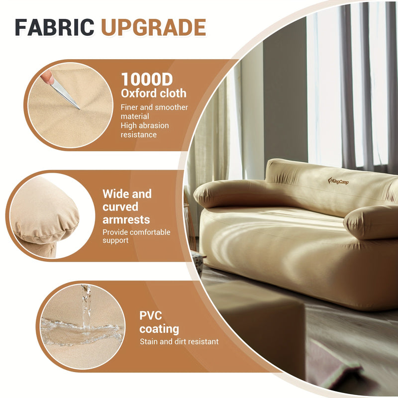Load image into Gallery viewer, KingCamp Double Inflatable Sofa with Foot Pump