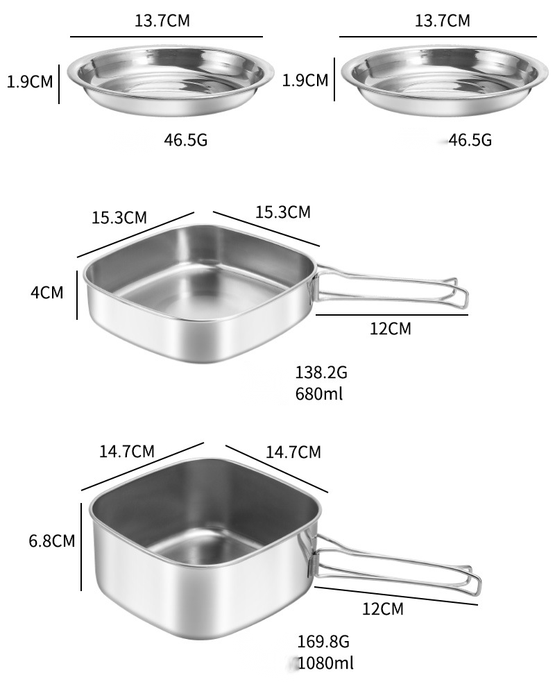 Load image into Gallery viewer, KinWild 12pcs Cooking Pots Set Kettle Tableware