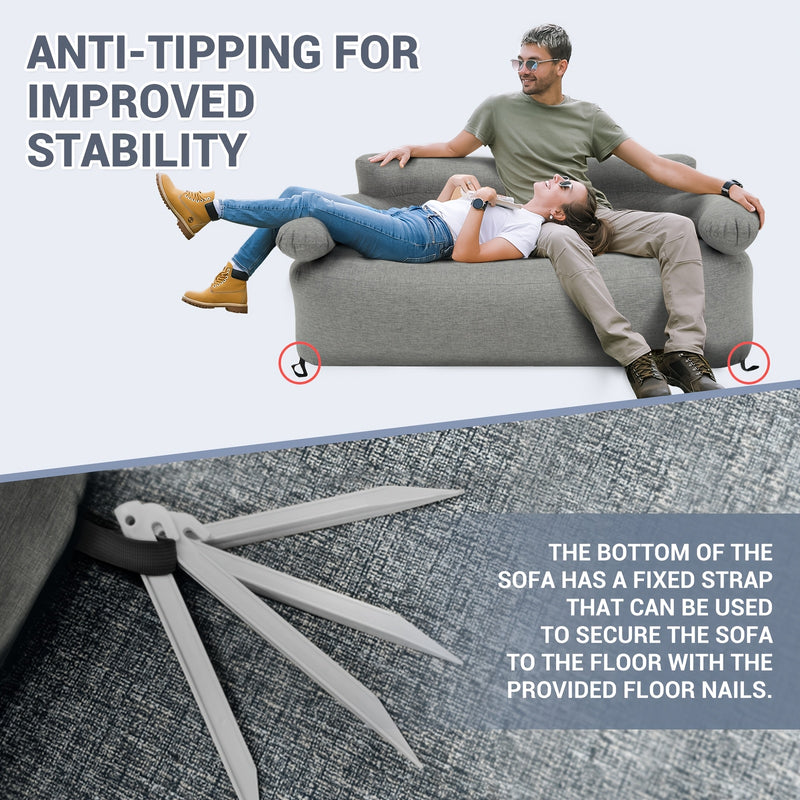 Load image into Gallery viewer, KingCamp Inflatable Loveseat With Foot Pump