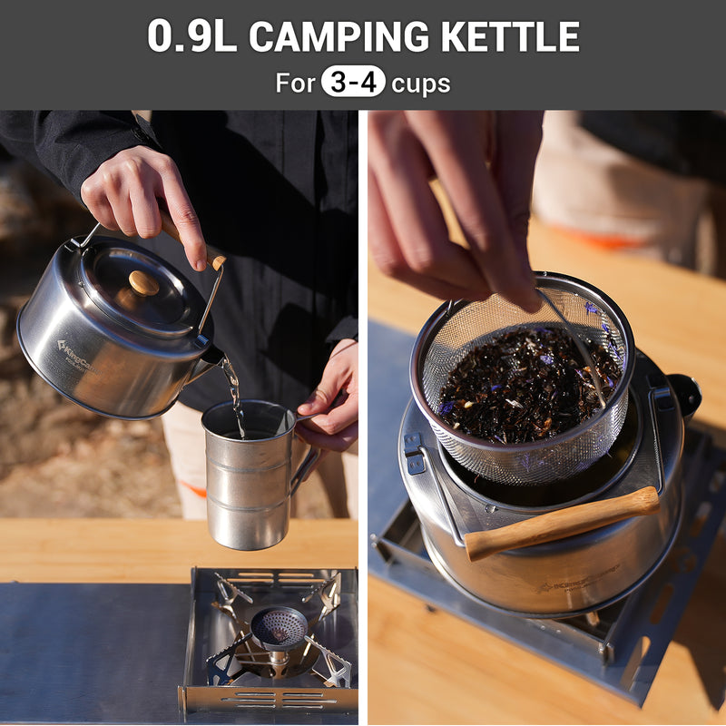 Load image into Gallery viewer, KingCamp Stainless Steel Cookware Set