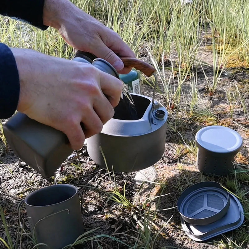 Load image into Gallery viewer, Cook'n'Escape Polar Night Coffee-Tea Set Pro Titanium Coffee-Tea Set