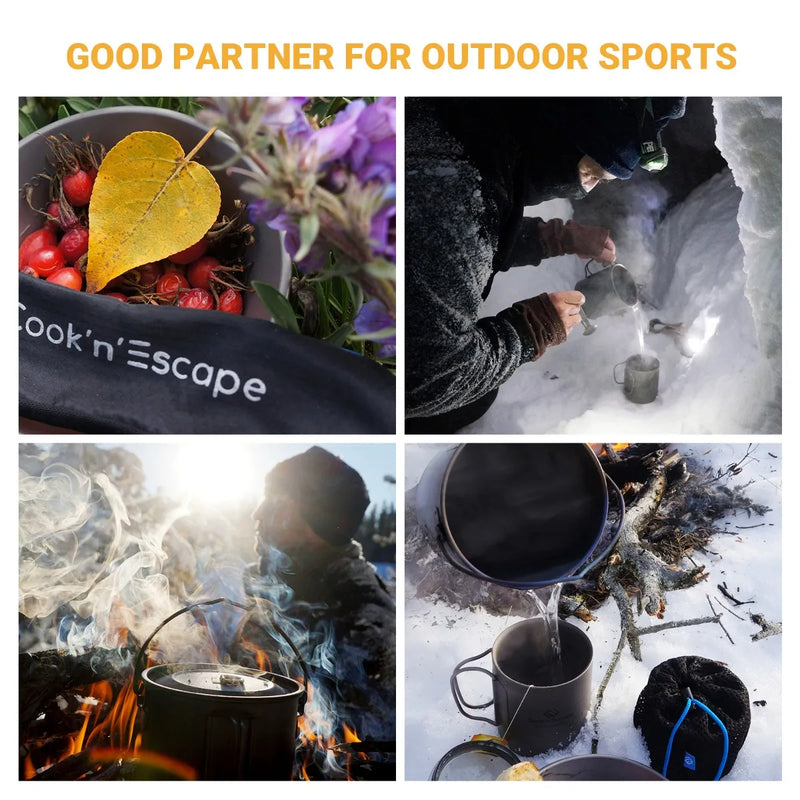 Cargue la imagen en el visor de la galería, Cook'n'Escape 750ml Titanium Soloist Titanium Pot