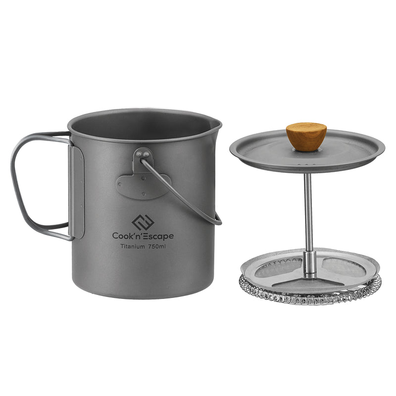 Load image into Gallery viewer, Cook'n'Escape 750ml Titanium Coffee Cup