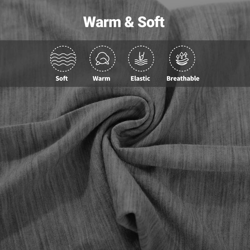 Cargue la imagen en el visor de la galería, METARINO Polainas de cuello Calentador de cuello de lana Mascarilla facial ligera