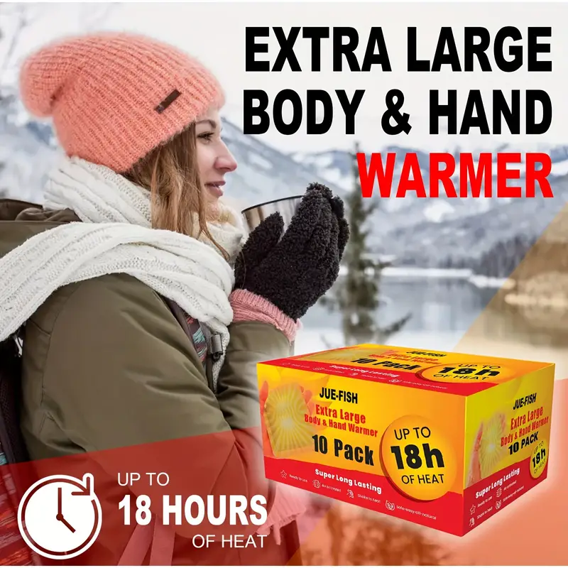 Load image into Gallery viewer, KinWild 10pcs/box, Self-heating Thermal Hand Warmers
