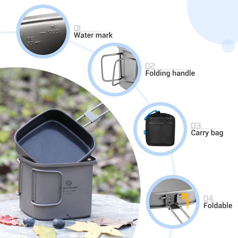 Load image into Gallery viewer, Cook'n'Escape Mount Logan Cookset Titanium cookset