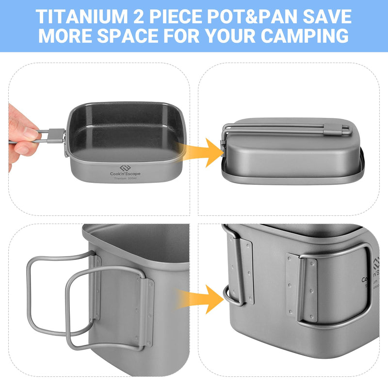 Load image into Gallery viewer, Cook'n'Escape Mount Logan Cookset Titanium cookset