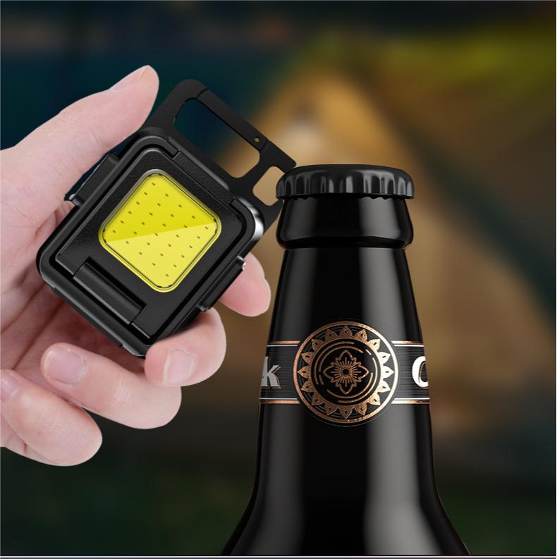 Load image into Gallery viewer, KinWild Keychain Mini LED Flashlight Double COB