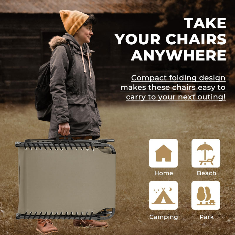 Load image into Gallery viewer, KingCamp BERLIN Outdoor Chaise Lounge Chair Compact
