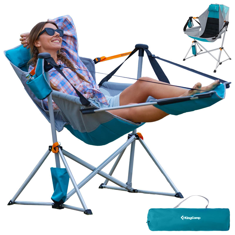 Load image into Gallery viewer, KingCamp ORCHID C20 Folding Rocking Chair Hammock Camping Chair