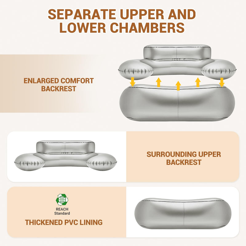 Cargue la imagen en el visor de la galería, KingCamp SMASHING 70 Single Inflatable Sofa Set