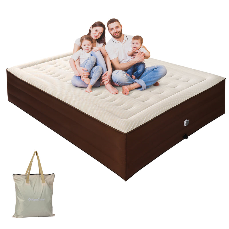 Load image into Gallery viewer, KingCamp CAMPER DELUX 45 Queen Inflatable Mattress Built in Automatic Pump
