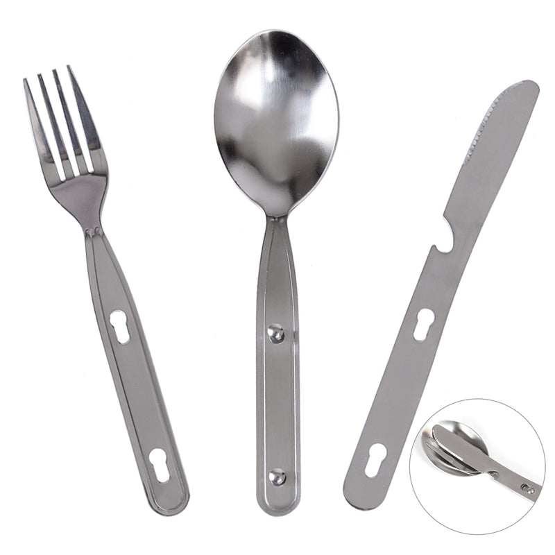 Load image into Gallery viewer, KingCamp Cutlery Set Three-Piece Knife/Fork/Spoon Set