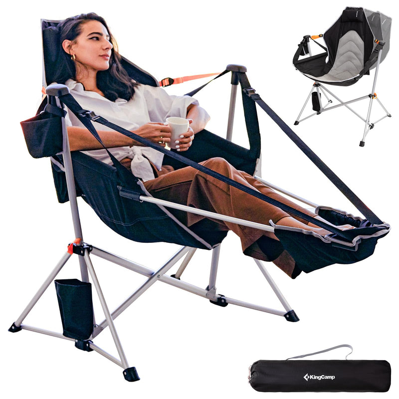 Load image into Gallery viewer, KingCamp ORCHID C20 Folding Rocking Chair Hammock Camping Chair