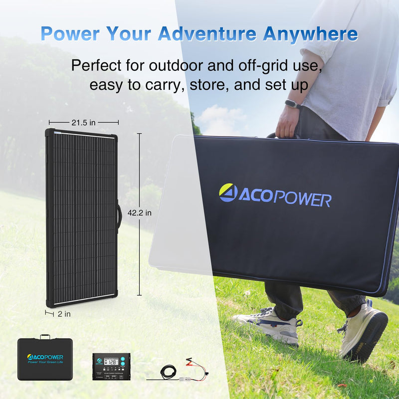 Load image into Gallery viewer, ACOPOWER Mono Lightweight Portable Solar Panel Kit