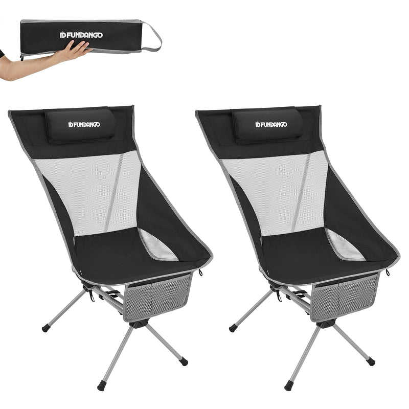 Load image into Gallery viewer, FUNDANGO Portable Chair Folding Chair Set of 2
