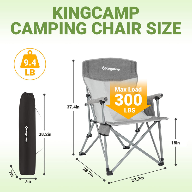 Cargue la imagen en el visor de la galería, KingCamp Hard Armchair Set of 2
