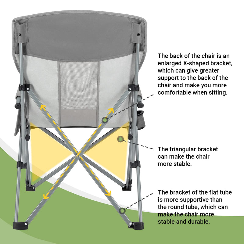 Cargue la imagen en el visor de la galería, KingCamp Hard Armchair Set of 2