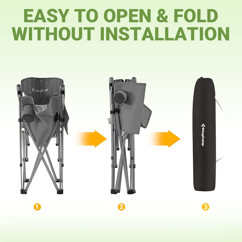 Cargue la imagen en el visor de la galería, KingCamp Hard Armchair Set of 2