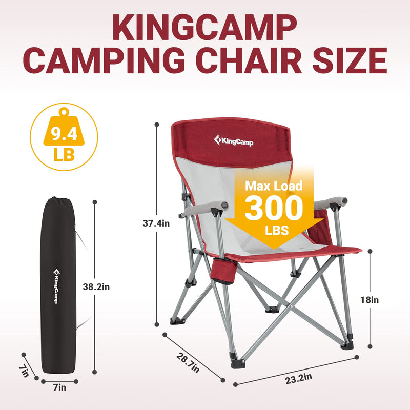Cargue la imagen en el visor de la galería, KingCamp Hard Armchair Set of 2