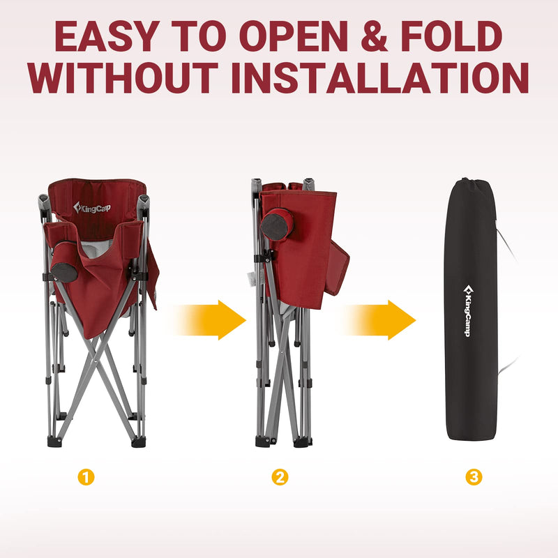 Cargue la imagen en el visor de la galería, KingCamp Hard Armchair Set of 2