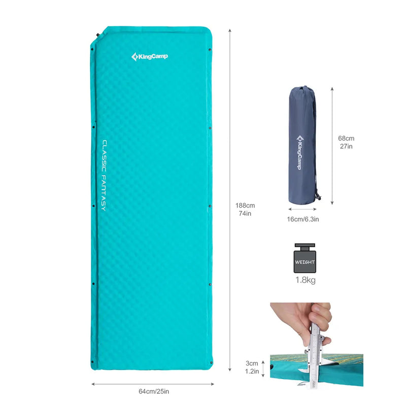Load image into Gallery viewer, KingCamp CLASSIC FANTASY Self-inflatable Pad