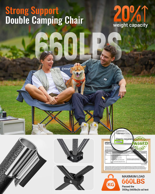 KingCamp Oversize Double Camping Loveseat