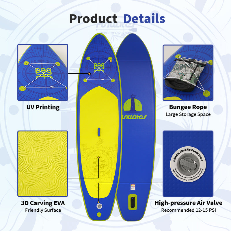 Load image into Gallery viewer, FunWater Inflatable Stand Up Paddle Board Surfboard 350cm