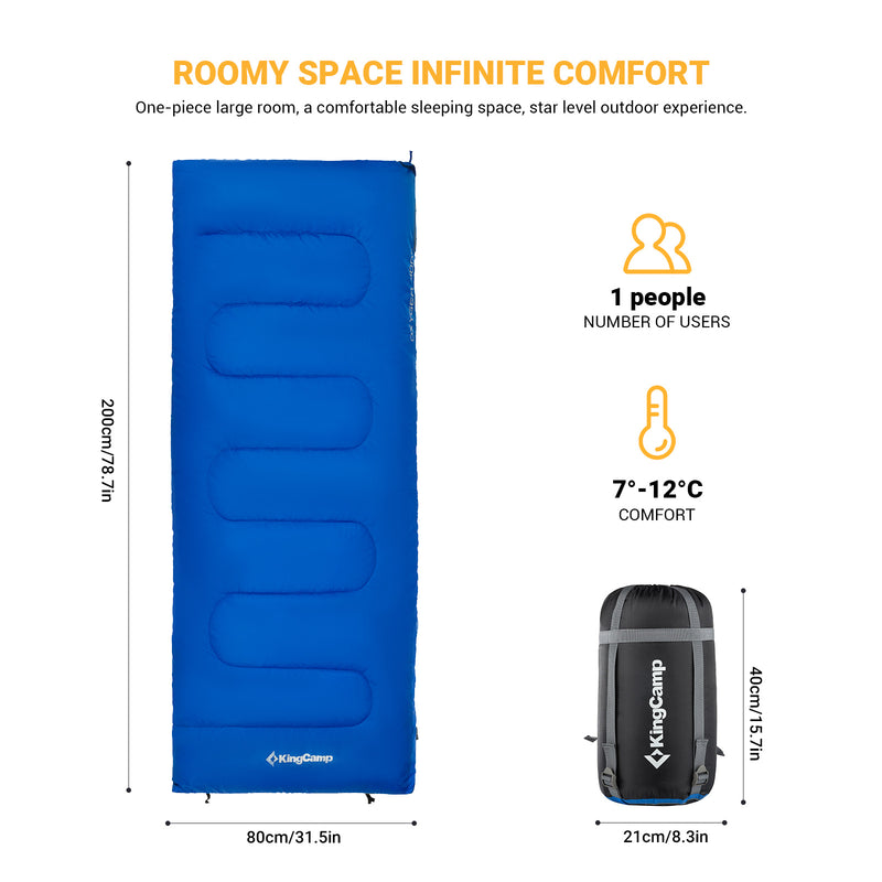 Load image into Gallery viewer, KingCamp OXYGEN Sleeping Bag-Envelope